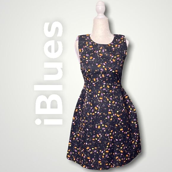iBlues, Boutique Printed Confetti Dress, Fit & Flare Style, Women’s Size 0 - Picture 1 of 12